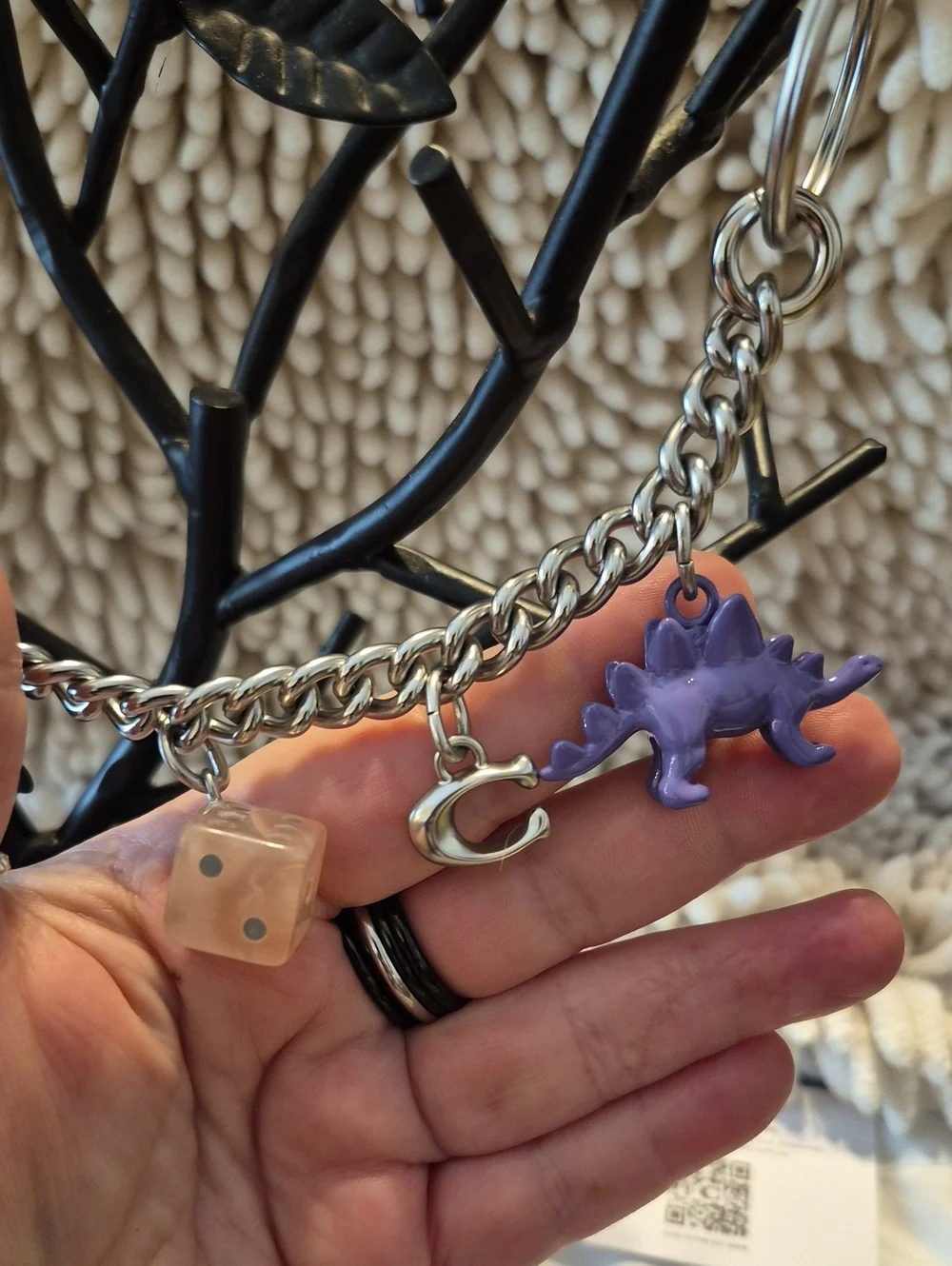 NWT Coach Motif Chain Bag Charm [C9-5,V7]